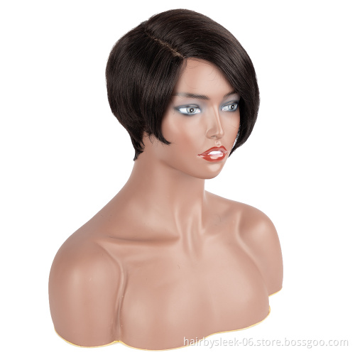 Rebecca Natural black Short Human Hair Wigs Wholesale Cheap Cut Short Human hair Wigs For Black Woman 100 human hair wigs